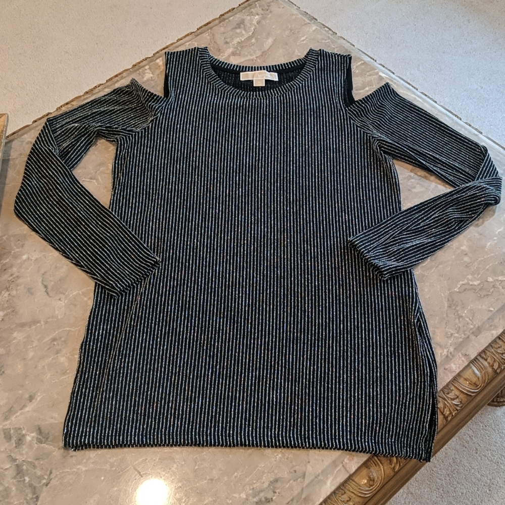 Sparkle cold shoulder tunic